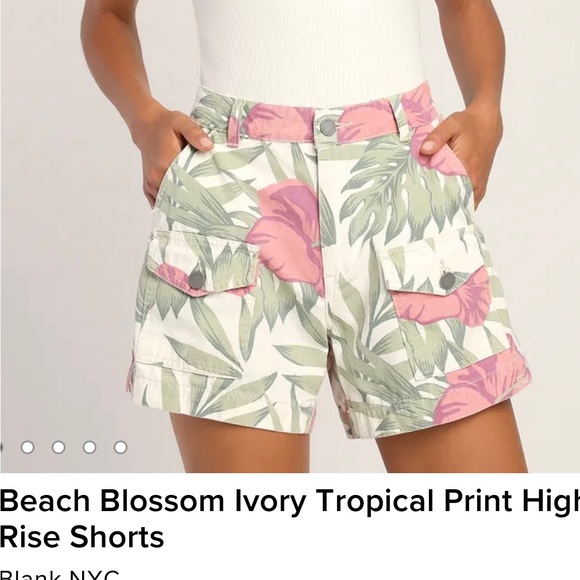 Blank NYC Pants - REDUCED‼️NWT tropical shorts high rise